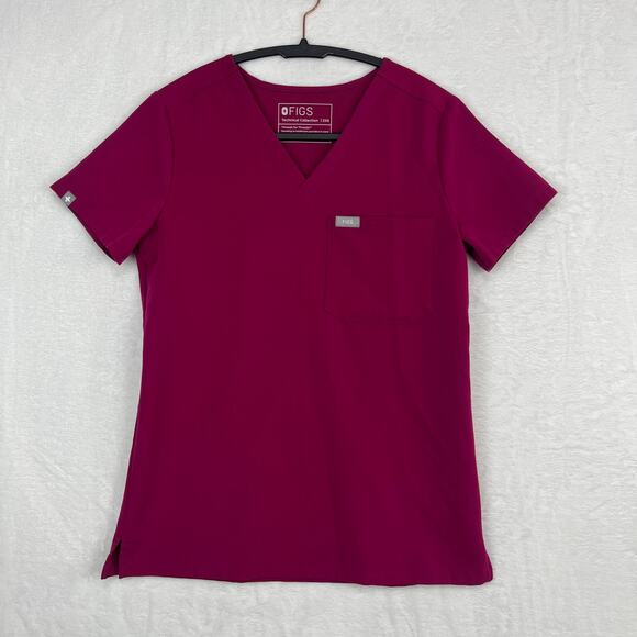 Figs Scrub Set Womens Dark Magenta Boston Slim Jogger Pant XSP Catarina Top XXS - Picture 3 of 16